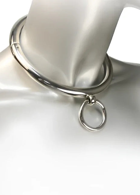 METAL HARD - BDSM-HALSKETTE MIT RING 18CM