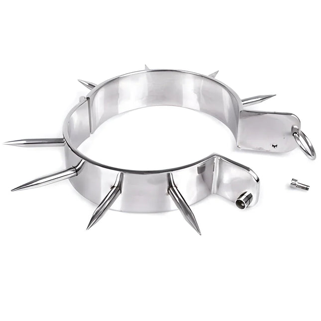 METAL HARD - BDSM-SKLAVENHALSBAND MIT SPITZEN