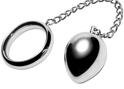 METAL HARD - COCKRING 50MM + KETTE MIT METALLKUGEL