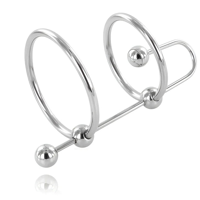 METAL HARD - EXTREMER RING MIT URETHRALSTOPP
