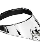 METAL HARD - FESTHALTUNGSHALSBAND MIT RING UND VORHNGESCHLOSS 12,5 CM