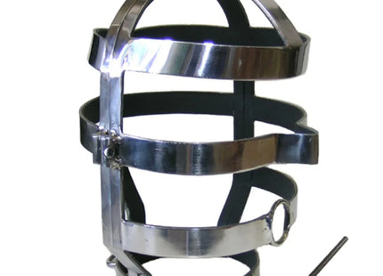 METAL HARD - MASKE MIT STAHLHALSKETTE