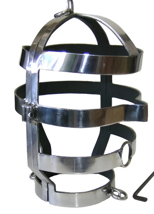 METAL HARD - MASKE MIT STAHLHALSKETTE