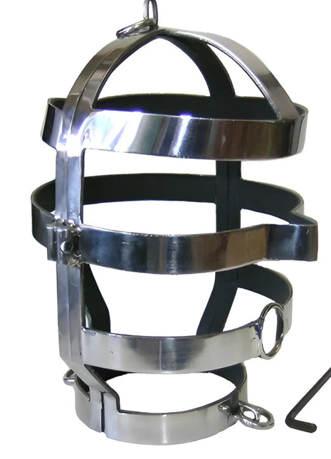 METAL HARD - MASKE MIT STAHLHALSKETTE