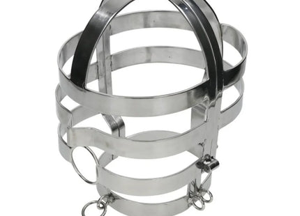 METAL HARD - MASKE MIT STAHLHALSKETTE