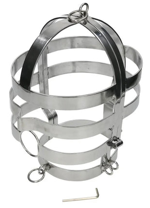 METAL HARD - MASKE MIT STAHLHALSKETTE
