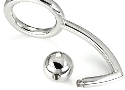 METAL HARD - PENISRING MIT ANAL-EINDRINGLINGSHAKEN 45 MM