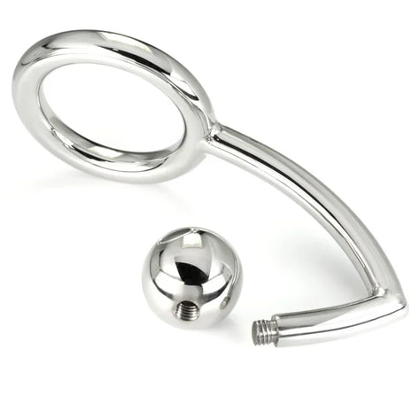 METAL HARD - PENISRING MIT ANAL-EINDRINGLINGSHAKEN 45 MM