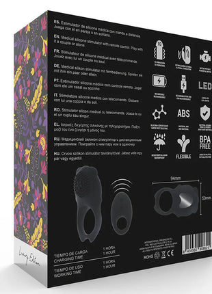 MIA - COLOSSEO RING FERNBEDIENUNG SCHWARZ - Penisring mit Vibration