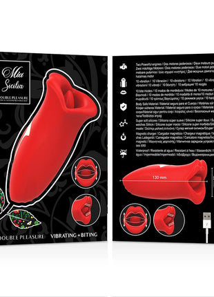 MIA - SICILIA DOPPELTES VERGNÜGEN VIBRIEREN + BEISSEN - Zungen Vibratoren