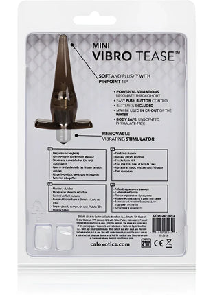 Mini vibro tease vibrator mit weicher, plüschiger spitze und elegantem metallic-körper für sanfte stimulierung