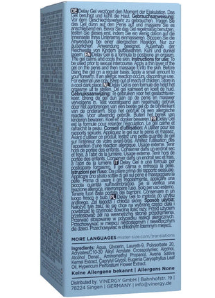 MISTER SIZE - VERZÖGERUNGSGEL 50 ML - Verzögerungsmittel