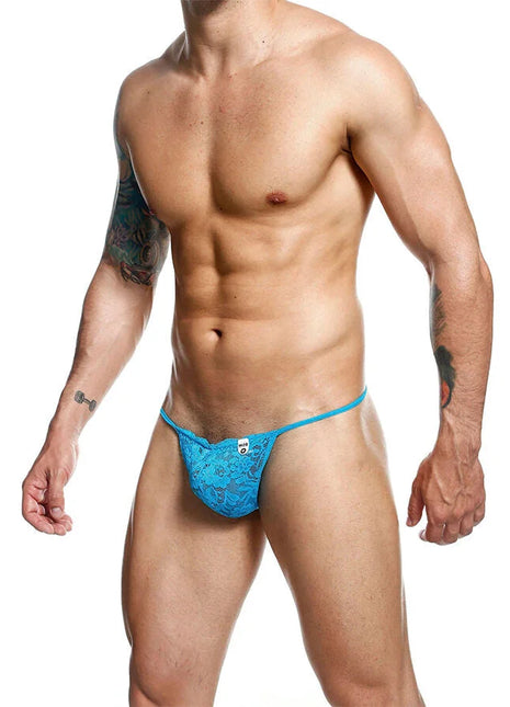 MOB - AQUA SPITZEN-TANGA GRÖSSE L/XL - S/M