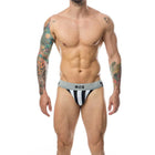 MOB - CLASSIC STRIPE WEISSER JOCK GRÖSSE L - L