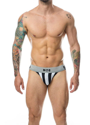 MOB - CLASSIC STRIPE WEISSER JOCK GRÖSSE L - XL