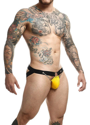 MOB - DNGEON GELB JOCKSTRAP MIT KETTEN EINE GRÖSSE