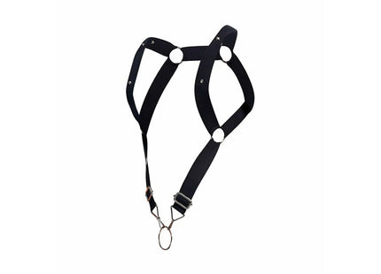 MOB - DNGEON HARNESS MIT GERADEN RÜCKEN SCHWARZ EINHEITSGRÖSSE