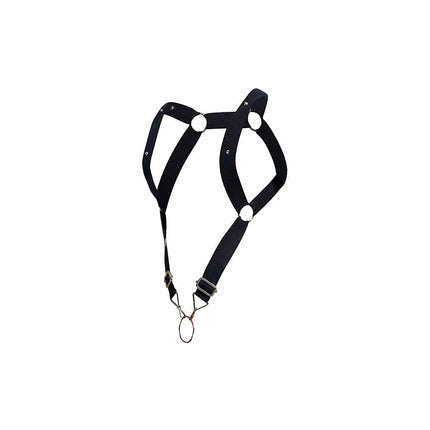 MOB - DNGEON HARNESS MIT GERADEN RÜCKEN SCHWARZ EINHEITSGRÖSSE