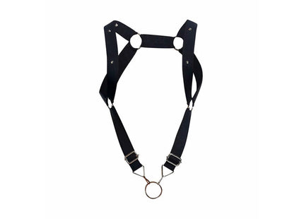 MOB - DNGEON HARNESS MIT GERADEN RÜCKEN SCHWARZ EINHEITSGRÖSSE