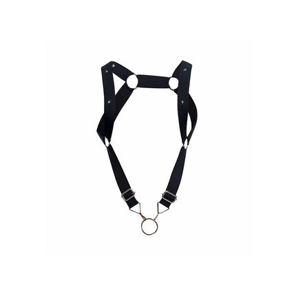 MOB - DNGEON HARNESS MIT GERADEN RÜCKEN SCHWARZ EINHEITSGRÖSSE