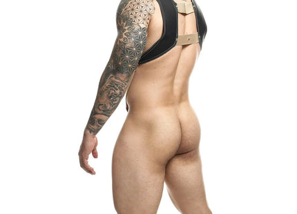 MOB - DNGEON HARNESS MIT GOLDENEM PENISRING EINE GRÖSSE