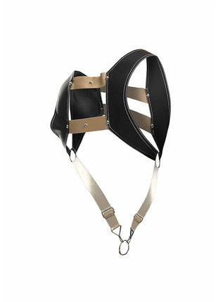 MOB - DNGEON HARNESS MIT GOLDENEM PENISRING EINE GRÖSSE