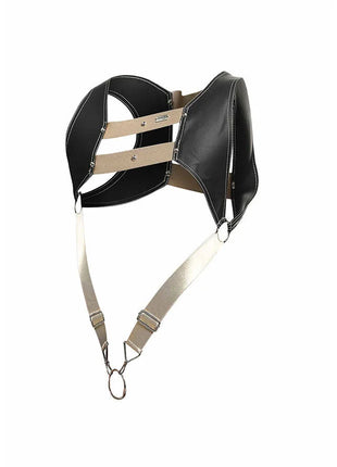 MOB - DNGEON HARNESS MIT GOLDENEM PENISRING EINE GRÖSSE