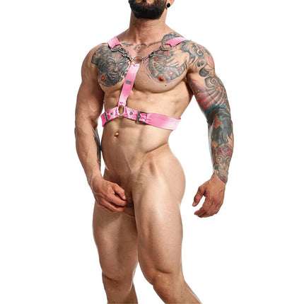 MOB - DNGEON PINK CHAIN HARNESS EINHEITSGRÖSSE Y
