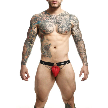 MOB - DNGEON ROTER JOCKSTRAP MIT KETTEN EINE GRÖSSE