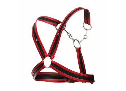 MOB - DNGEON ROTES HARNESS MIT KETTEN EINE GRÖSSE