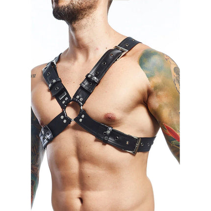 MOB - DNGEON SCHWARZER HARNESS-GÜRTEL EINHEITSGRÖSSE X