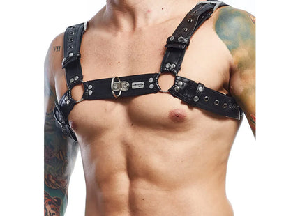 MOB - DNGEON SCHWARZER HARNESS-GÜRTEL EINHEITSGRÖSSE