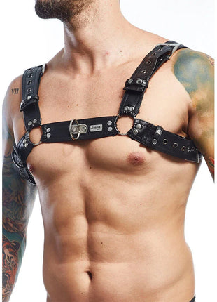 MOB - DNGEON SCHWARZER HARNESS-GÜRTEL EINHEITSGRÖSSE