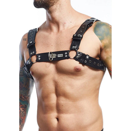 MOB - DNGEON SCHWARZER HARNESS-GÜRTEL EINHEITSGRÖSSE