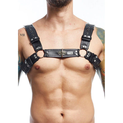 MOB - DNGEON SCHWARZER HARNESS-GÜRTEL EINHEITSGRÖSSE