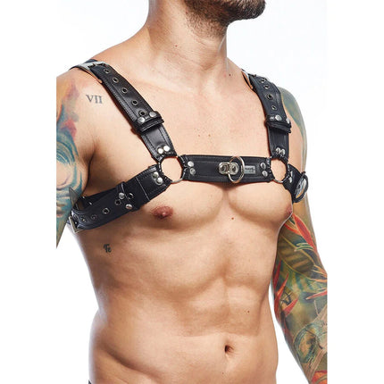 MOB - DNGEON SCHWARZER HARNESS-GÜRTEL EINHEITSGRÖSSE