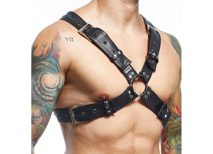 MOB - DNGEON SCHWARZER HARNESS-GÜRTEL EINHEITSGRÖSSE X