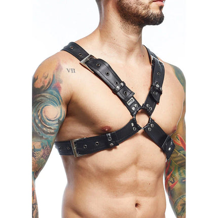 MOB - DNGEON SCHWARZER HARNESS-GÜRTEL EINHEITSGRÖSSE X