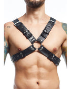 MOB - DNGEON SCHWARZER HARNESS-GÜRTEL EINHEITSGRÖSSE X