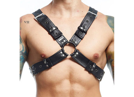 MOB - DNGEON SCHWARZER HARNESS-GÜRTEL EINHEITSGRÖSSE X