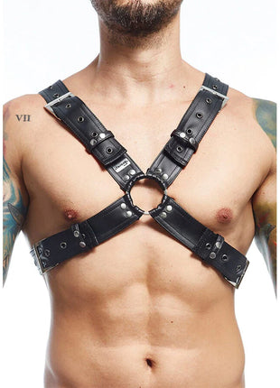 MOB - DNGEON SCHWARZER HARNESS-GÜRTEL EINHEITSGRÖSSE X
