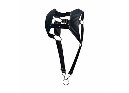MOB - DNGEON SCHWARZES HARNESS MIT OBEREM COCKRING EINE GRÖSSE