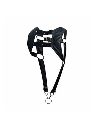 MOB - DNGEON SCHWARZES HARNESS MIT OBEREM COCKRING EINE GRÖSSE