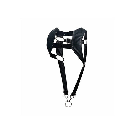 MOB - DNGEON SCHWARZES HARNESS MIT OBEREM COCKRING EINE GRÖSSE
