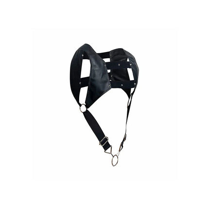 MOB - DNGEON SCHWARZES HARNESS MIT OBEREM COCKRING EINE GRÖSSE