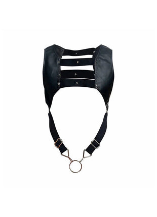 MOB - DNGEON SCHWARZES HARNESS MIT OBEREM COCKRING EINE GRÖSSE