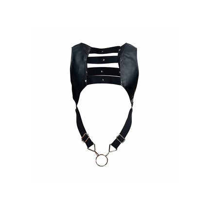 MOB - DNGEON SCHWARZES HARNESS MIT OBEREM COCKRING EINE GRÖSSE