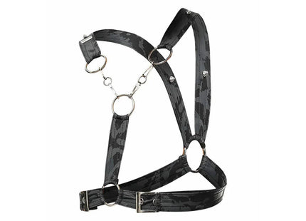 MOB - DNGEON SILBERNES HARNESS MIT KETTEN EINE GRÖSSE