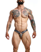 MOB - DNGEON SNAP JOCKSTRAP GRAU EINE GRÖSSE