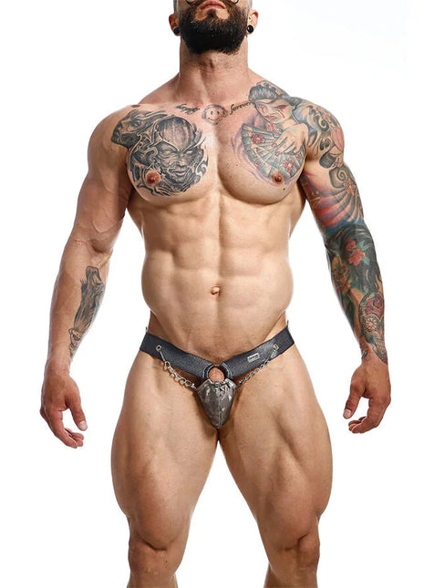 MOB - DNGEON SNAP JOCKSTRAP GRAU EINE GRÖSSE